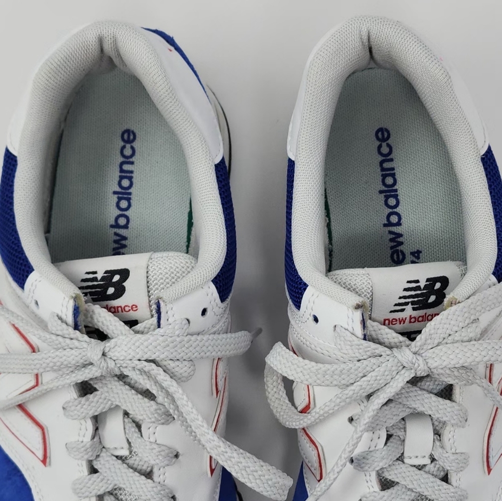 Men's New Balance 574 Red, White, and Blue Casual Retro Athletic Shoe - Picture 9 of 14